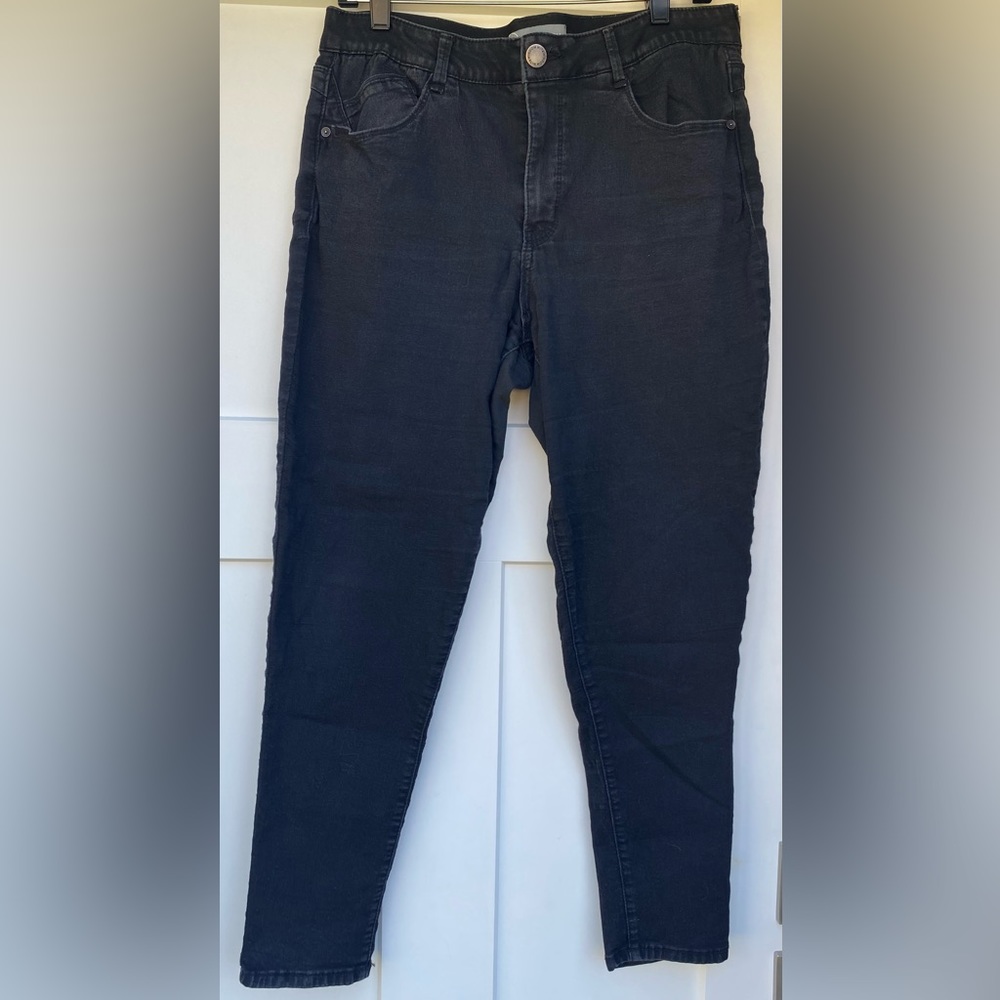 Wit & Wisdom Black Jeans, Size 12, Womens Ab Solution Skinny High Rise.